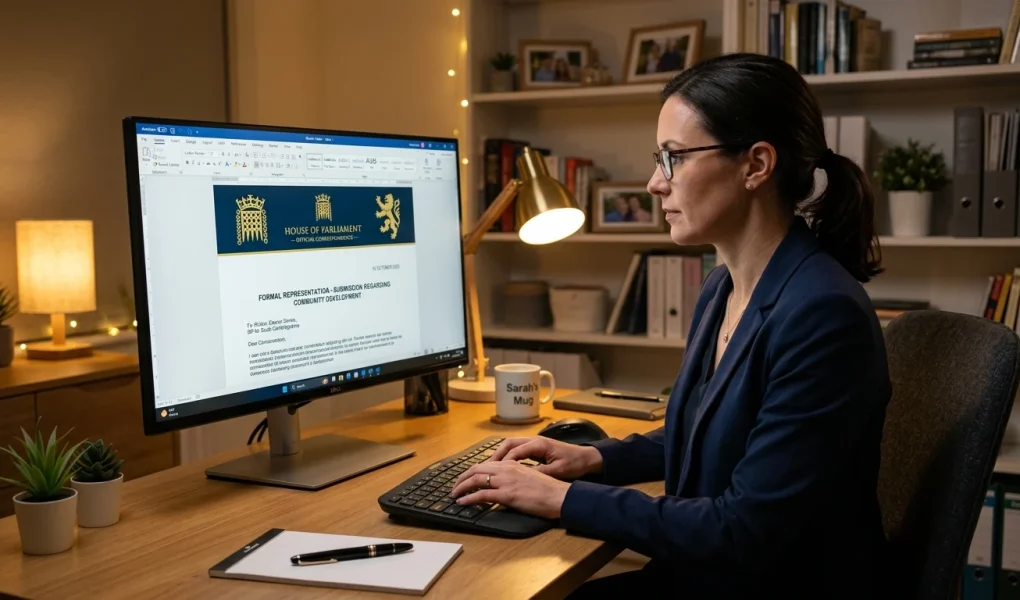 How to Address an MP in an Email (AI Generated Image)