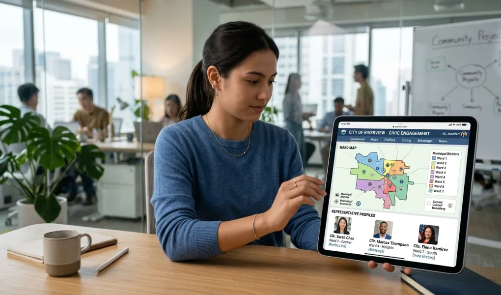 Notifying Citizens About Elected Officials (AI Generated Image)
